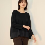 【機能するミニマル服】異素材プルオーバー