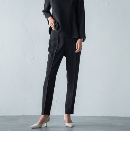 ソアパールテーパードパンツ≪洗濯機で洗える≫