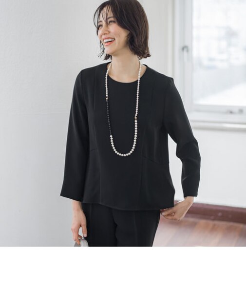 ソアパールコンパクトブラウス≪洗濯機で洗える≫