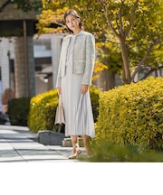 クラシカルシフォンワンピース≪洗える≫