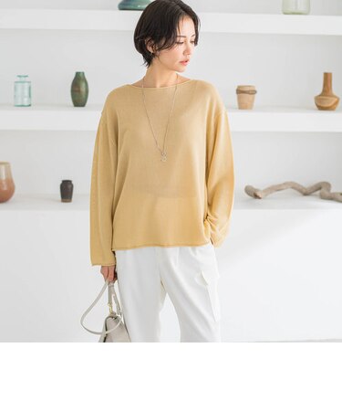 ELTONミドルゲージニットプルオーバー