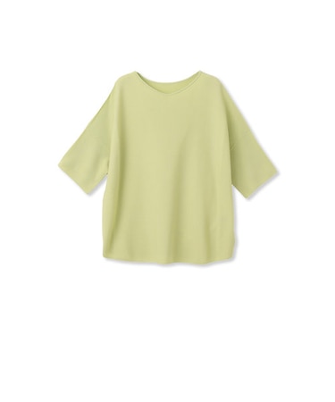 【新色追加】ホールガーメント5分袖ニットプルオーバー≪手洗い可能≫