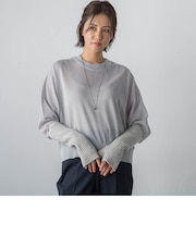 【WEB＆一部店舗限定】シアーニットプルオーバー≪手洗い可能≫