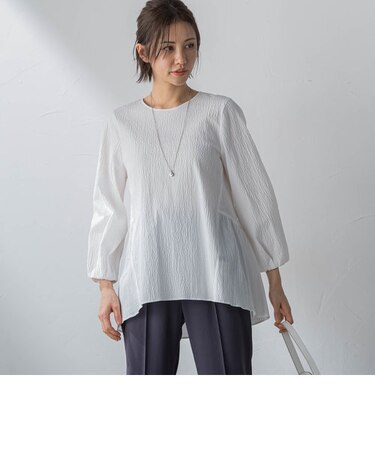 バックティアードブラウス≪洗濯機で洗える≫