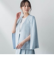 【WEB＆一部店舗限定】リネンケーブルスリットジャケット≪手洗い可能≫