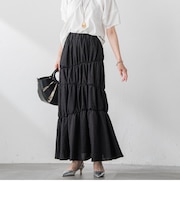 【WEB＆一部店舗限定】イレギュラーシャーリングスカート