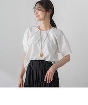 【WEB＆一部店舗限定】ランタンスリーブブラウス≪洗濯機で洗える≫