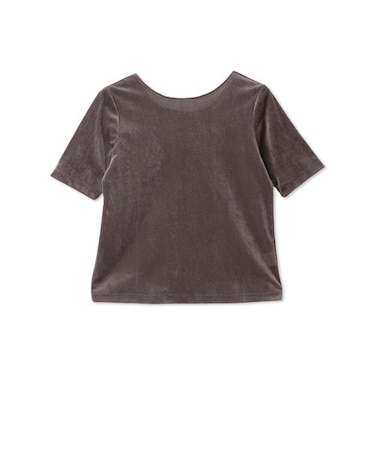 【WEB&一部店舗限定】シアーベロアバックシャンカットソー