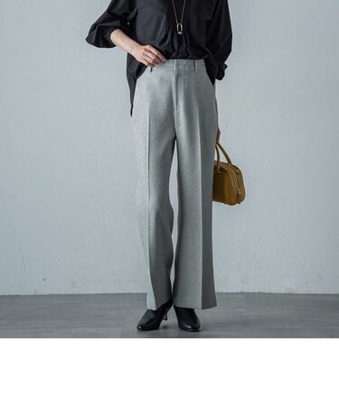 【カタログ掲載】ツムギートメランジピンヘッドパンツ≪洗濯機で洗える≫