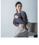 【WEB限定】袖ボタンガーターニット≪手洗い可能≫