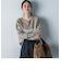 【WEB限定】袖ボタンガーターニット≪手洗い可能≫