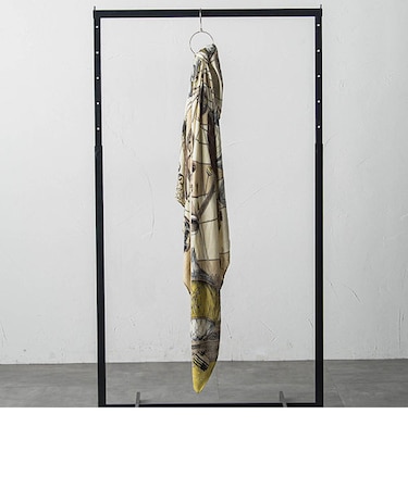 【manipuri】＜ウールシルクストールヘリンボーン織120＞プラネタリーバルーン