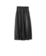 【WEB＆一部店舗限定】フェイクレザーコクーンスカート