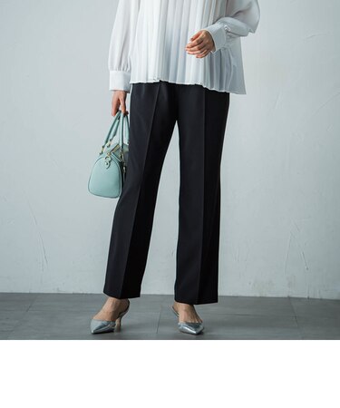 【WEB＆一部店舗限定】カットジョーゼットバックスリットパンツ≪洗える≫