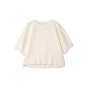 ジャカードフラワーカットソー≪洗濯機で洗える≫