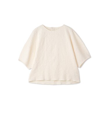 ジャカードフラワーカットソー≪洗濯機で洗える≫