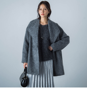 【カタログ掲載】モヘアロングシャギーコート