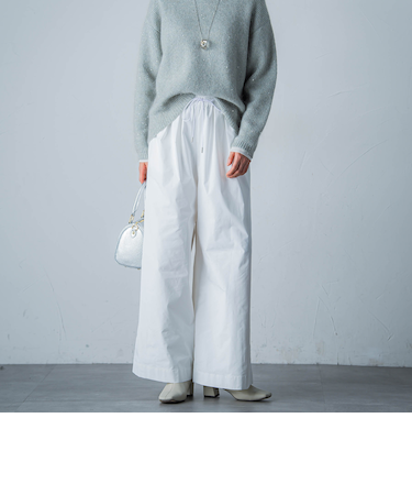 スミタフタボリュームタックパンツ≪洗濯機で洗える≫