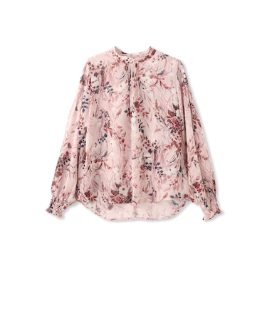 スタンドカラーブラウス≪手洗い可能≫