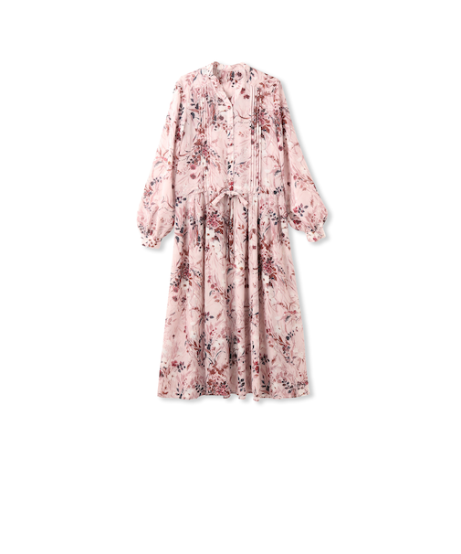 フラワープリントワンピース≪手洗い可能≫