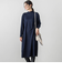 【WEB限定】配色ニットワンピース≪手洗い可能≫