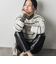 【WEB限定】ふんわりラインボーダーニット≪手洗い可能≫