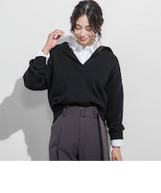スキッパーポロニット≪手洗い可能≫