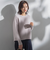 【WEB限定】袖ボタンガーターニット≪手洗い可能≫
