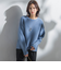 【WEB限定】袖ボタンガーターニット≪手洗い可能≫
