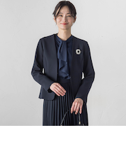 トリクシオンノーカラージャケット≪手洗い可能≫