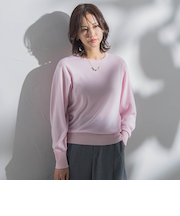【WEB限定】カラー クルーネックニット≪手洗い可能≫