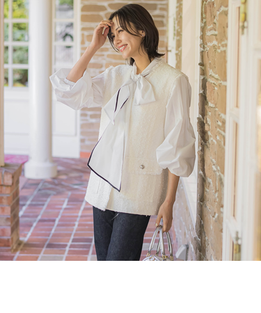 ミックスツィードジレジャケット