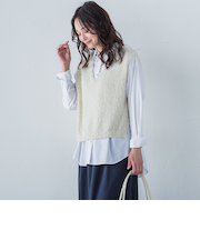 フェザーベストニット≪手洗い可能≫