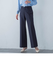 コンフォートストレートワイドパンツ≪洗濯機で洗える/セットアップ対応≫