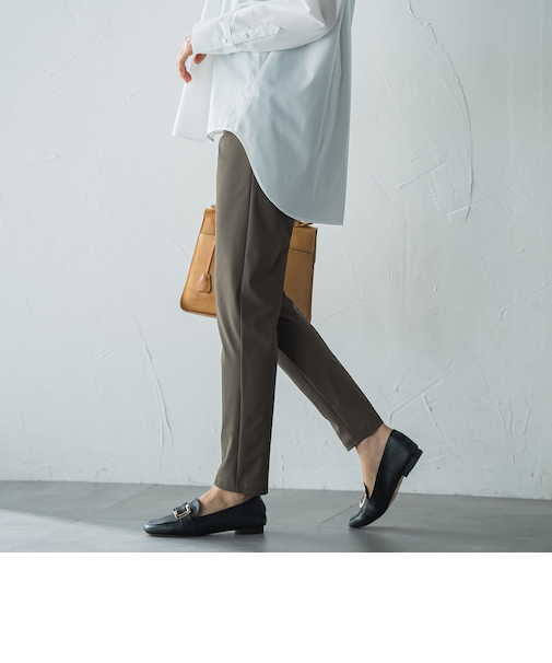 【WEB限定】ストレスフリーレギンスパンツ≪3サイズ/紫外線防止/接触冷感洗濯機で洗える≫