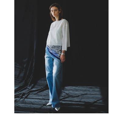 【JAPAN BLUE JEANS】ワイドパンツ≪洗濯機で洗える≫