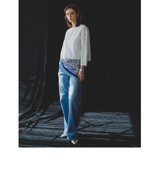 【JAPAN BLUE JEANS】ワイドパンツ≪洗濯機で洗える≫