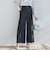 ベルト付きワイドシルエットパンツ≪洗濯機で洗える≫
