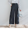 ベルト付きワイドシルエットパンツ≪洗濯機で洗える≫