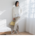 ベルト付きワイドシルエットパンツ≪洗濯機で洗える≫