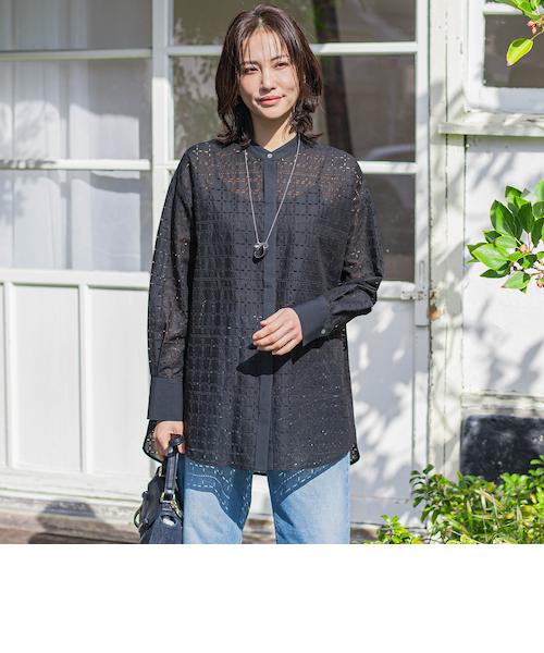 ロートレアモン（LAUTREAMONT）/レースチュニックブラウス≪洗濯機で洗える≫ レースチュニックブラウス≪洗濯機で洗える≫｜ロートレアモンの通販