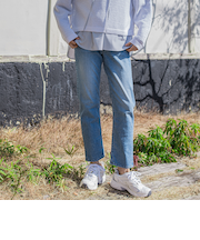 【JAPAN BLUE JEANS】テーパードパンツ≪洗濯機で洗える≫