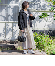 シアーフレアースカート≪洗濯機で洗える≫
