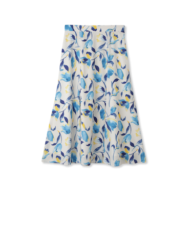 チューリッププリントスカート≪手洗い可能≫