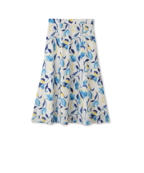 チューリッププリントスカート≪手洗い可能≫