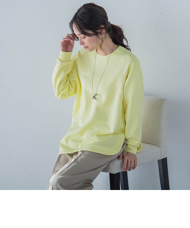 【WEB限定】エアフィールスムースプルオーバー≪洗濯機で洗える≫