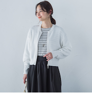 【一部店舗限定販売】ニットブルゾン≪手洗い可能≫