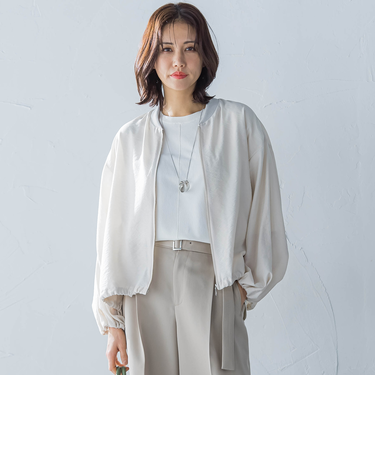 シアージップブルゾン≪洗濯機で洗える≫