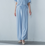 キレイ×リラックス アムンゼンワイドパンツ≪接触冷感/UV/洗濯機で洗える≫