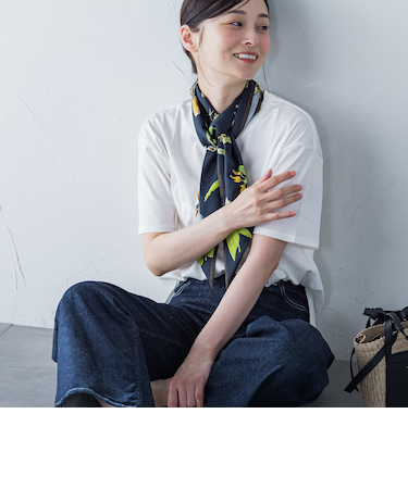 【WEB限定】【3サイズ】コットン汗じみ防止カットソー≪洗える/接触冷感≫